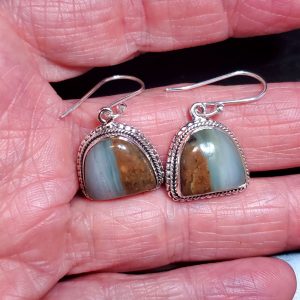 Ocean Picture stone earring set M