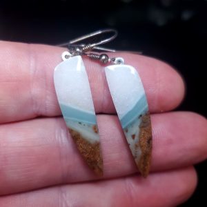 Ocean Picture stone earring set B