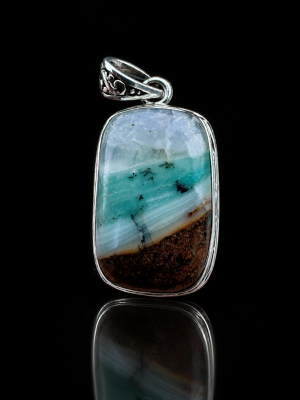 Ocean Picture stone pendant U