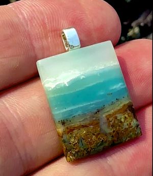 Dan's Pick - Ocean Picture Stone Pendant D
