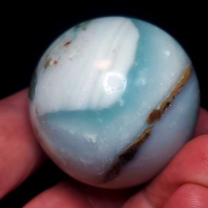 Ocean picture stone sphere J