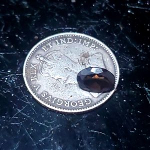 Chocolate topaz cabochon .4 ct