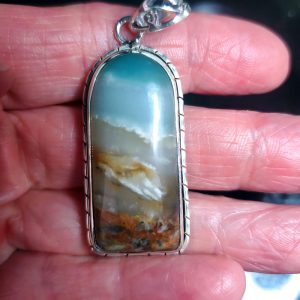 Ocean Picture stone pendant K
