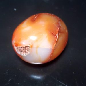 Carnelian Agate palm stone A