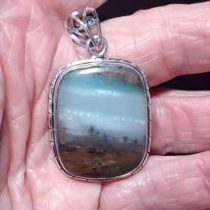 Ocean Picture stone pendant G