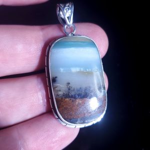 Ocean Picture stone pendant O