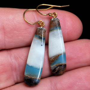 Ocean Picture stone earring set B